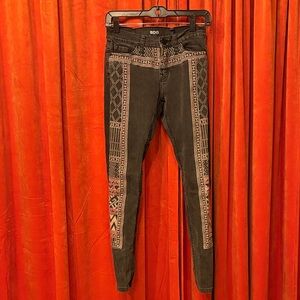 BDG Women's Jeans with Embroidery- Black